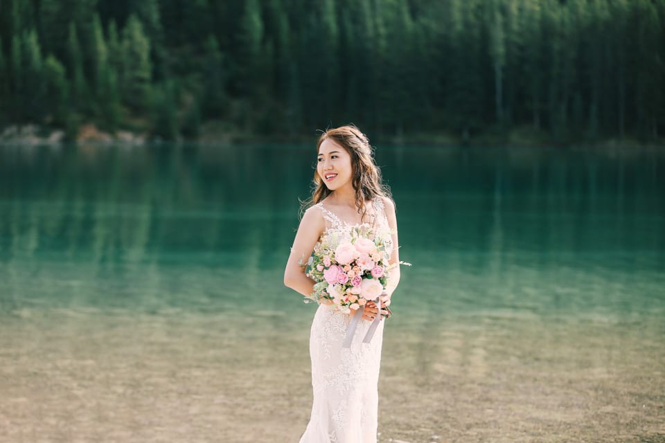Prewedding photo shoot in Banff National Park Canada - Winter Lotus ...